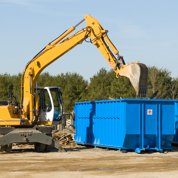 can i choose the location where the residential dumpster will be placed in Peoria IL